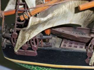 Antique Wooden Whaling Ship Clipper 1846 Handmade Model  