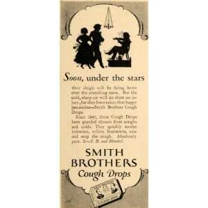 1928 Ad Smith Brothers Cough Drops Medicated Sweet   Original Print Ad