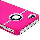 Deluxe Chrome For iPhone 4S 4G 4 Hard Case Cover Kit AT&T Verizon Pink