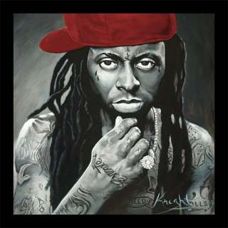 Lil Wayne Signed Canvas Art Painting Hip Hop 30x30  