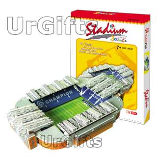   Paper Cardboard 3D Puzzle Model Old Trafford Stadium 69 pieces a Box