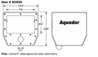 Aquador 1030 LOMART Winter Swimming Pool Skimmer Cover  