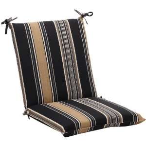  36.5 Eco Friendly Outdoor Square Chair Cushion   Black 
