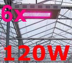 6X 120W LED Hydroponic Garden Plant Grow Light TriBand  