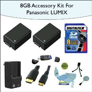  Including 2x High Capacity Panasonic DMW BMB9 Replacement Batteries 