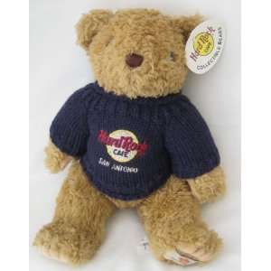  Hard Rock Cafe Plush Bear San Antonio Blue Sweater Toys 