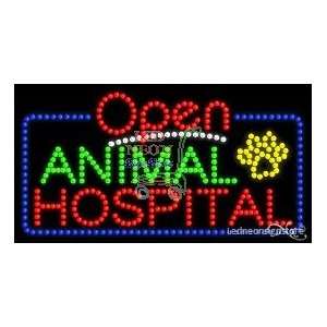 Animal Hospital LED Business Sign 17 Tall x 32 Wide x 1 Deep