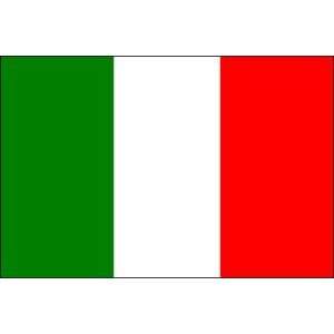   Italy Italian Flag Sewn Stripes Pole Sleeve Pole Hem Style Nylon US