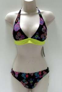 NEW Juniors Rampage 2 piece Bikini swimsuit Halter NWT  
