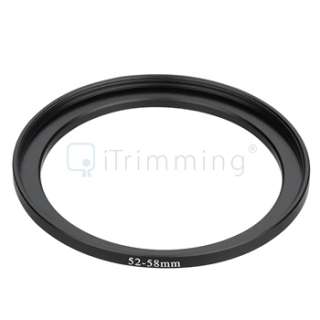 52mm 58mm 52 58 mm 52 to 58 Step Up Lens Filter Ring Adapter DSLR 