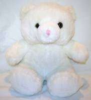 Build A Bear Plush White Bear ~Pink Nose ~No Sound  