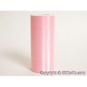 Organza Fabric 6 inch 6 inch 25 Yards, Pink