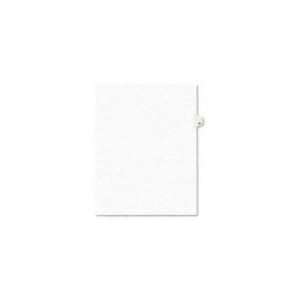   Number Legal Index Avery Style Dividers White