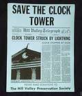 BTTF Back to the Future Save The Clock Tower Flyer Prop Replica Set 