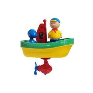  Caillou Wind Up Bath Tub Boat [Yellow] Toys & Games
