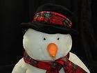   jumbo russ snowman burrlington plush stuffed animal expedited shipping