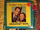 les paul mary ford greatest hits vg+ 2 lp set