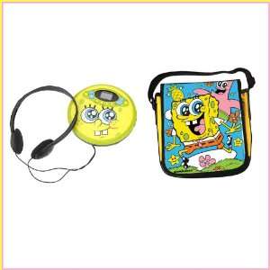  Spongebob Squarepants CD Player with Headphones + Sponge 