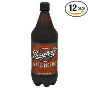 Berghoff Root Beer, 33.8100 ounces (Pack of12)  Grocery 