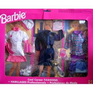 Barbie Cool Career Fashions CHEF, POLICE & EXECUTIVE Business Woman 