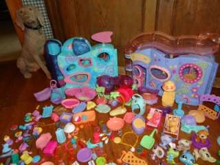   of LITTLEST PET SHOP 131 ANIMALS, 4 HOUSES & LOTS of MISC ITEMS  