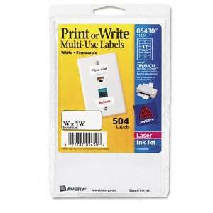  Avery® Print or Write Removable Multi Use Labels, 3/4 x 1 
