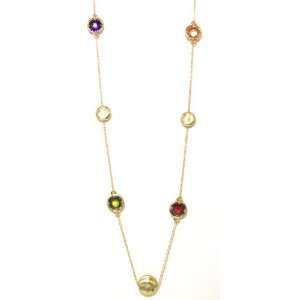  Just Give Me Jewels Goldtone 36 Inch Chain Necklace with 