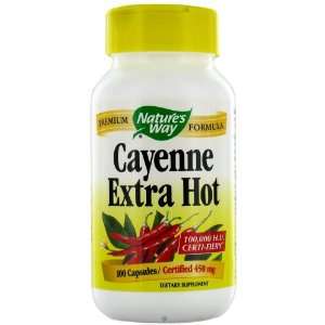  Natures Way Cayenne Extra Hot 100 Caps Health & Personal 