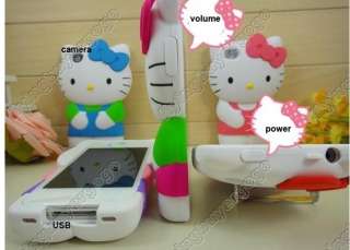 3D Cute Hard Hello kitty Back Case Cover Skin For iPhone 4S 4G W 