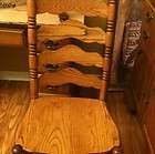Antique ladderback Style Solid Oak Side Chair at such a great price