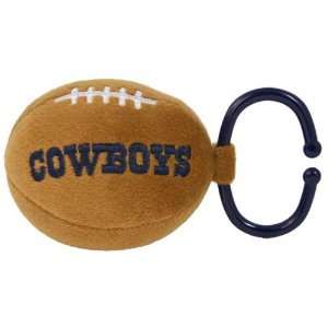  Dallas Cowboys Plush Football Baby Rattle Sports 