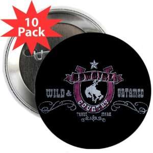   25 Button (10 Pack) Cowgirl Country Wild and Untamed 
