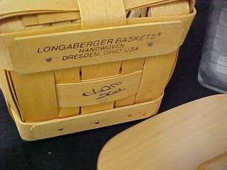 Longaberger Basket 2002 Medium Spoon NEW w Liners  