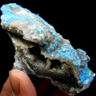 Radiating Sky Blue Cyanotrichite Crystals Cluster C2281  
