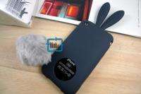 3D Rabbit Silicon Case Cover F iPhone 3 3G/S A228#Black  