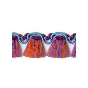   Fringe Trim in Purple, Turquoise & Orange Arts, Crafts & Sewing