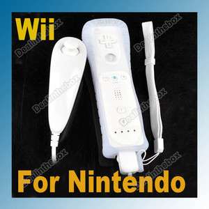   And Nunchuk Controller Set For Nintendo Wii Game Comfortable White New