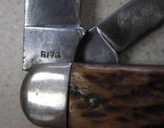 Remington R173 Brown Bone Teardrop Jack Pocket Knife  