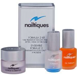  Nailtiques Formula 2 Kit Nail Treatment For Soft, Peeling 
