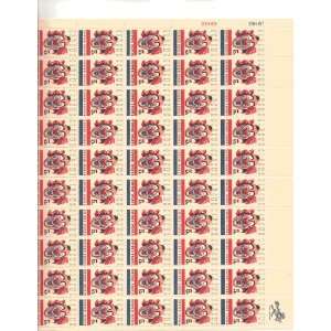  Clown Full Sheet of 50 X 5 Cent Us Postage Stamps Scot 
