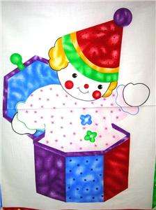 New Clown Fabric Panel BTY Circus Baby  