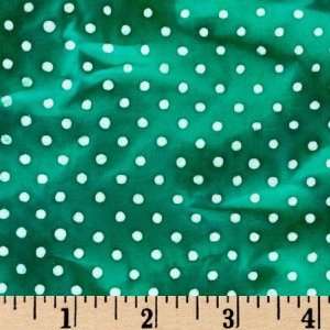  44 Wide Batik Rain Dots Kelly Green Fabric By The Yard 