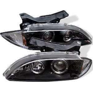   95 99 Chevy Cavalier Halo LED Projector Headlights   Black Automotive