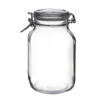 Bormioli Rocco Fido Round Clear Jar, 67 3/4 Ounce