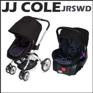    JJ Cole JRSWD Broadway Stroller Black Gray + Newport Car Seat Baby