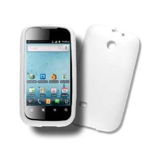  Huawei Ascend 2 M865 (Cricket) WHITE Silicone Case, Rubber 