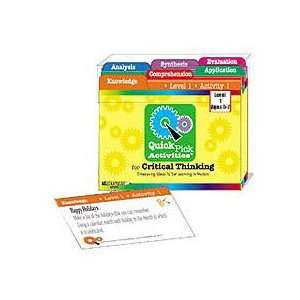  Quick Pick Activities for Critical Thinking Level 2 Toys & Games