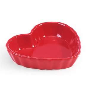  Chantal 93 HQP11 SR Small 1/2 Cup Fluted Heart Dish, Semi 