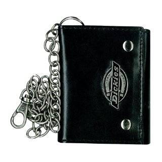 Dickies Mens Trifold Chain Wallet,Black,One Size Dickies Mens 