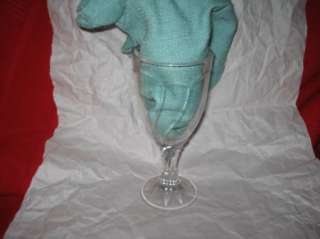 Noritake Sweet Swirl wine glass stemware clear crystal  